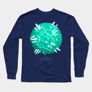 Turquoise Planet Long Sleeve T-Shirt